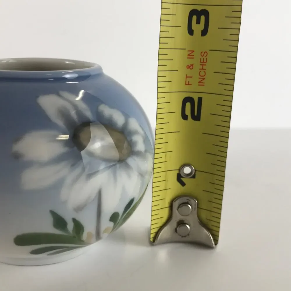 Royal Copenhagen Denmark Miniature Vase Butterfly Flower Home Shelf Decor